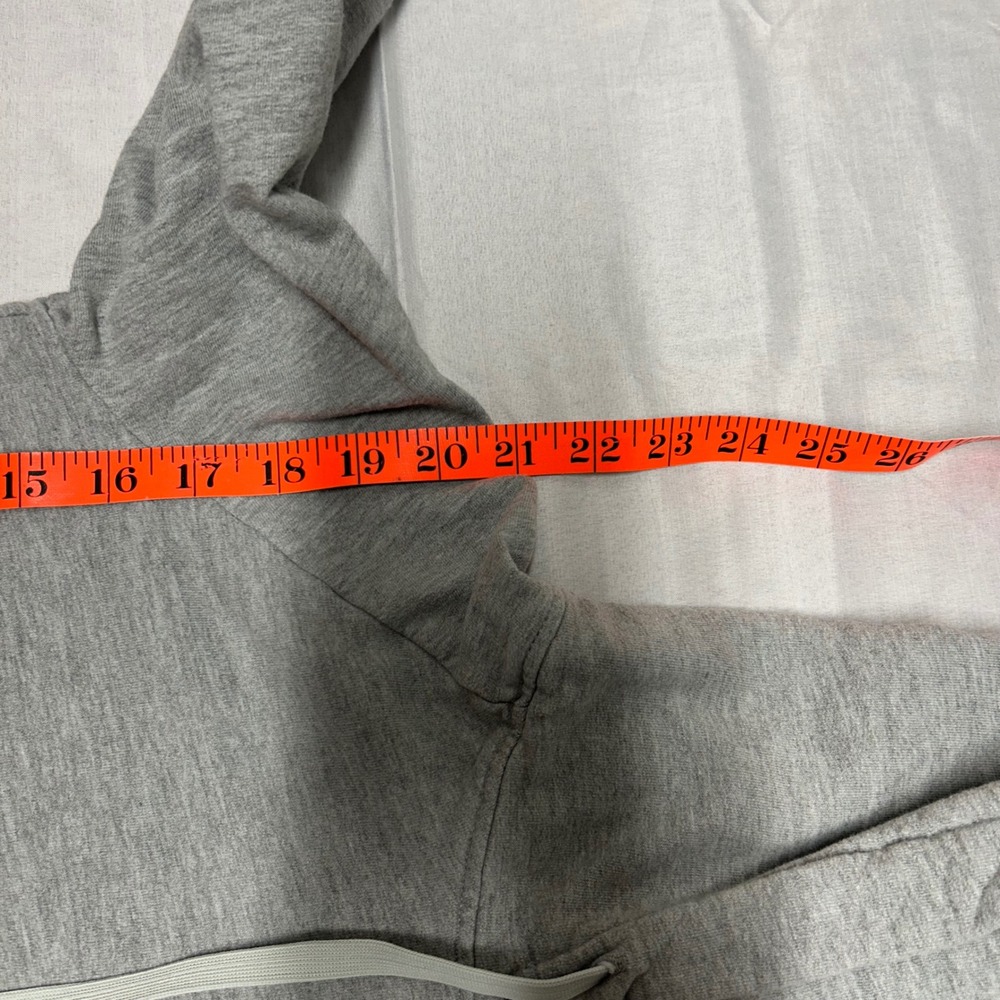 Gymshark Womens XS Heather Gray Pullover Hoodie Logo Kangaroo Pocket Athletic - Picture 4 of 6